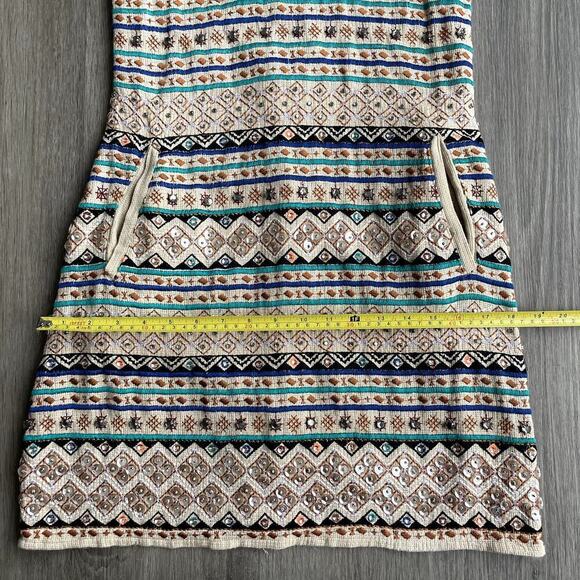 Lucky Brand Sequin Tribal Dress Small​​​ - Picture 5 of 7